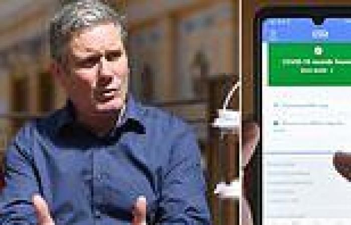 Keir Starmer says he's open to vaccine passports for large gatherings