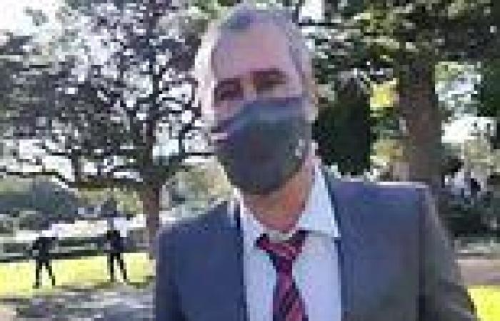 Channel Seven reporter Robert Ovadia is 'attacked by anti-lockdown protesters'