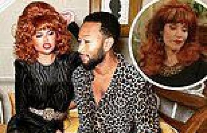 Chrissy Teigen transforms into Peggy Bundy to recreate the hit show Married ... ...