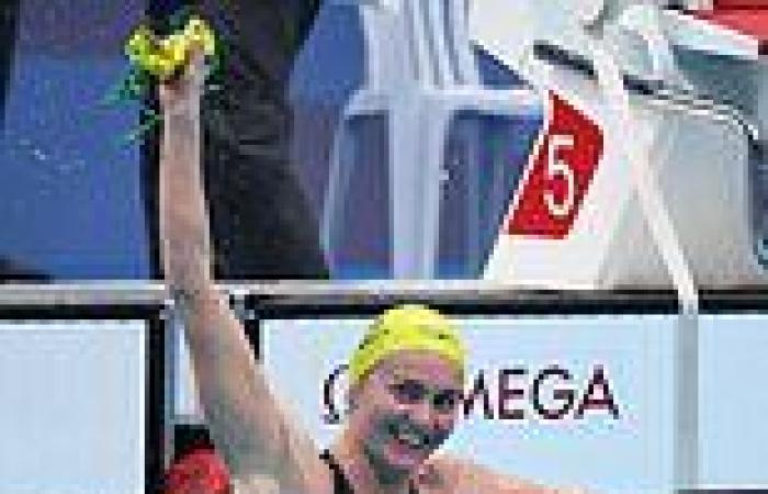 Ariarne Titmus wins GOLD! Aussie swim superstar beats America's Katie Ledecky ...