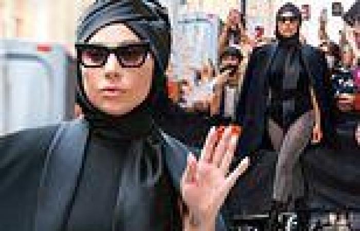 Lady Gaga dons turban scarf with leotard and THOSE 9in heels in NYC 6 days ...