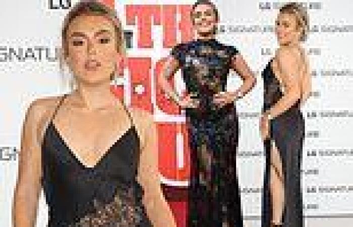 Tallia Storm stuns in a slip dress after rocking a beaded frock to dazzle at ...