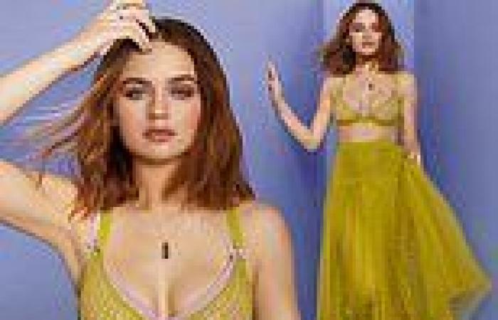 Joey King sizzles in bra and luxurious mesh skirt as she covers latest issue of ...