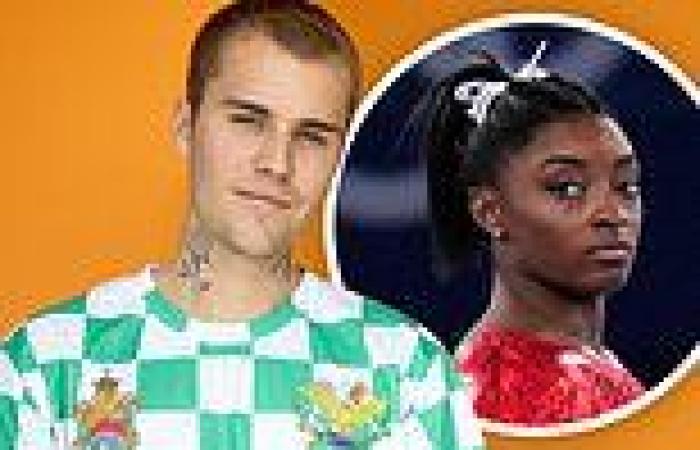 Justin Bieber sends supportive message to Simone Biles after she pulls out of ...