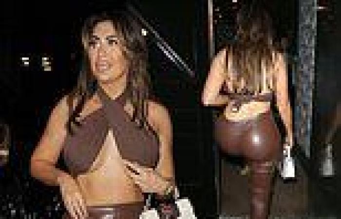 Chloe Ferry heads to her hotel after raucous night watching Dreamboys