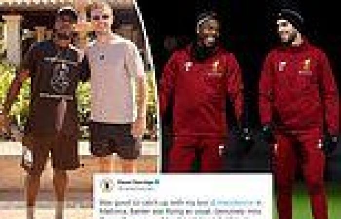 sport news Jordan Henderson hangs out with former Liverpool team-mate Daniel Sturridge in ...