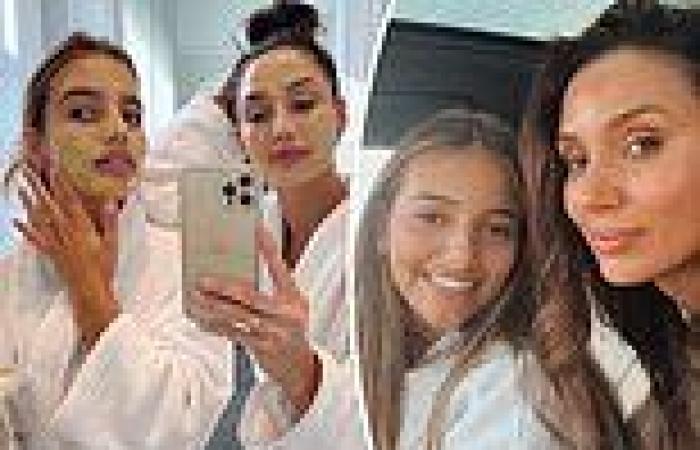 Snezana Wood's teenage daughter looks like her twin during pampering session