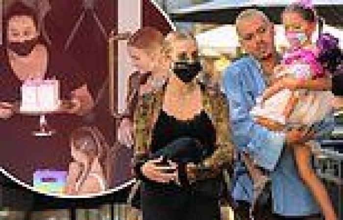 Ashlee Simpson and Evan Ross dote on daughter Jagger as they take her out for ...