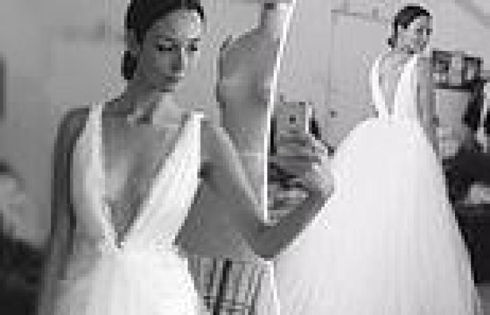 Singer Ricki-Lee Coulter shares throwback photos of her wedding dress fitting ...