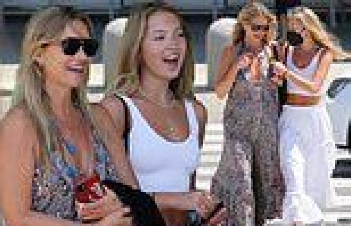 Kate Moss, 47, looks stylish in a maxi dress as she joins daughter Lila Grace, ...