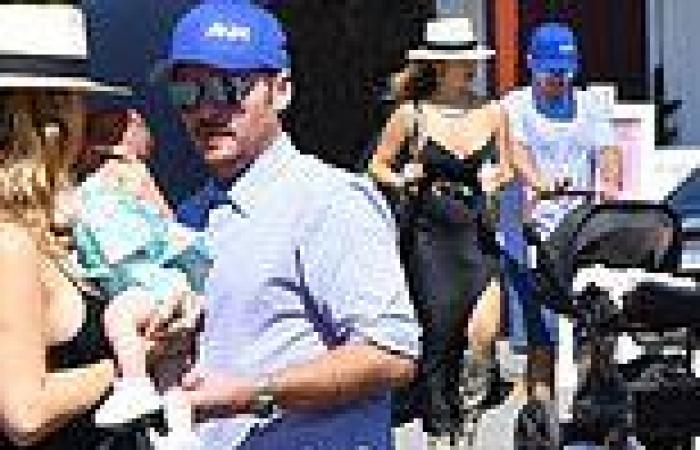 Kevin Connolly and his partner Zulay Henao step out with their baby daughter ...