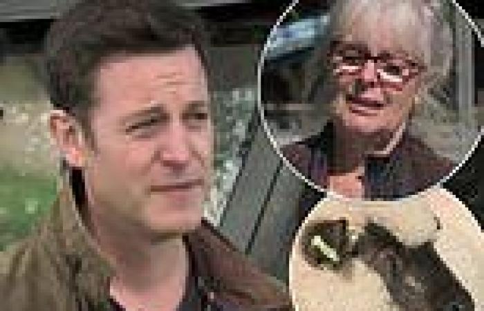 Matt Baker's mum bursts into tears after being knocked over by sheep