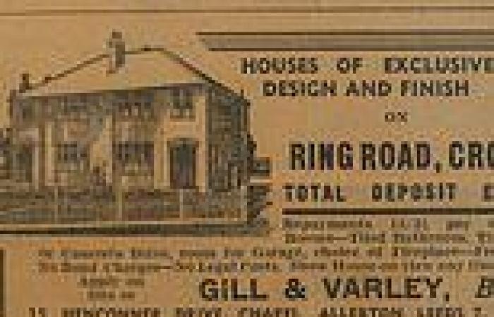 Homeowner discovers perfectly preserved advert showing artists' impression of ...