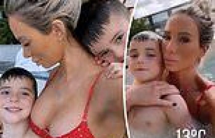 MAFS Australia: Stacey Hampton drops jaws in a red bikini alongside sons