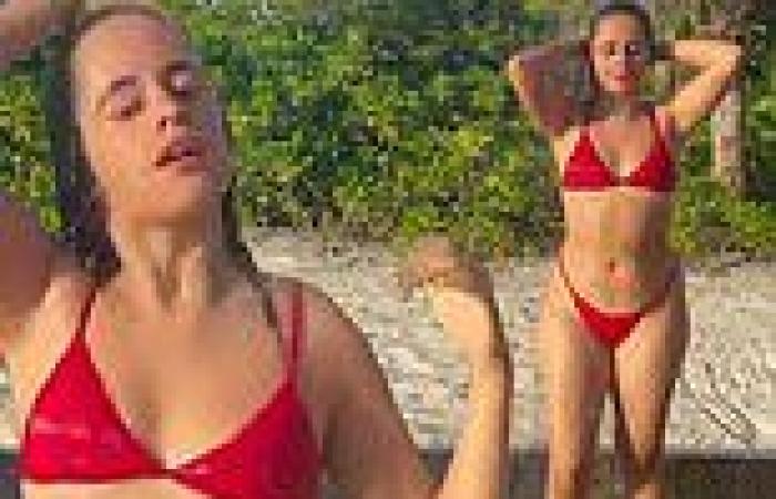 Camila Cabello is red hot as she showcases her curves in a bikini as she ...