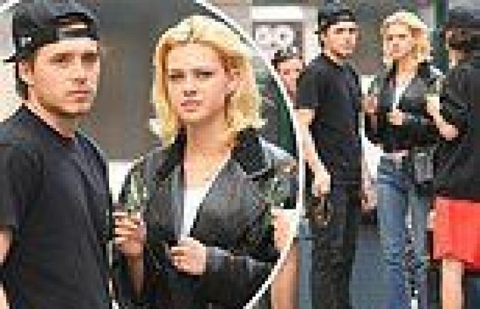 Brooklyn Beckham and Nicola Peltz are every bit the stylish couple as they ...