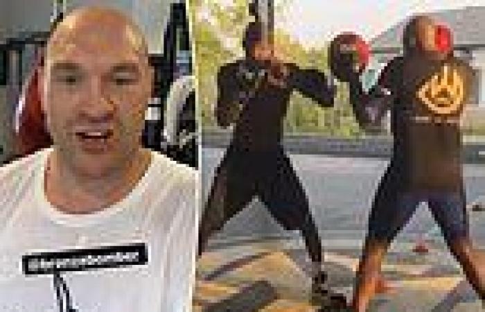 sport news Tyson Fury bizarrely calls Deontay Wilder a 'big SAUSAGE' as he returns to the ...