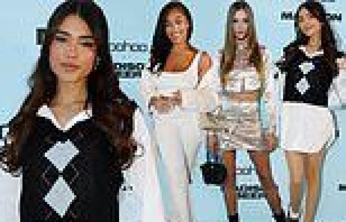 Madison Beer joins Jordyn Woods and Josephine Skriver at her glitzy clothing ...