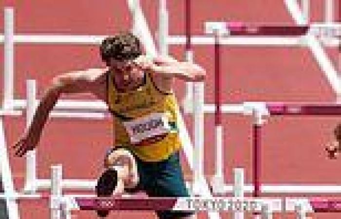 Aussie Olympian Nick Hough hits every hurdle during his 110m semi-final in Tokyo