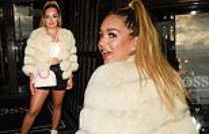 Love Island's Lucinda Strafford puts on a stylish display for dinner in ...