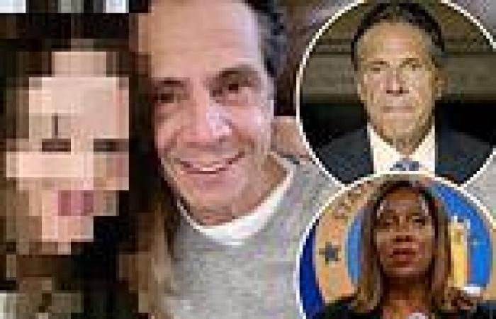 Selfie shows Andrew Cuomo SMIRK moments after he 'grabbed and rubbed trembling ...