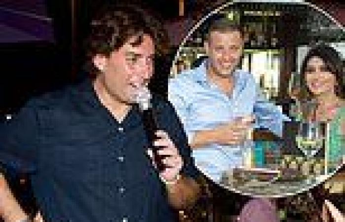 James Argent he sings at the re-opening of Elliott Wright's restaurant in Spain