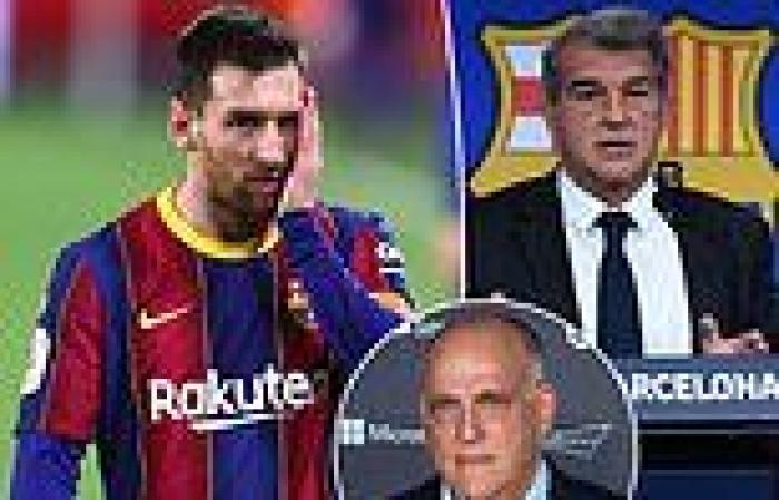 sport news Lionel Messi leaves Barcelona LIVE: President Joan Laporta addresses exit in ...