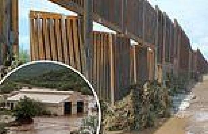Trump border wall in tatters by historic monsoons in Arizona 