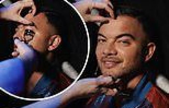 The Voice's Guy Sebastian gets his eyelashes curled in behind-the-scenes video