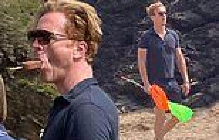 Damian Lewis spends quality time with family in rare sighting since wife Helen ...