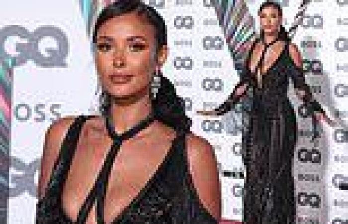 GQ Awards 2021: Maya Jama catches the eye in daring dress with VERY deep ...