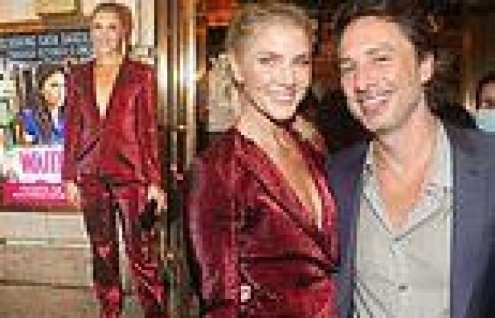 Amanda Kloots is joined by friend Zach Braff at the Broadway re-opening of ...