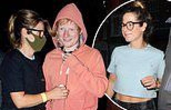 Ed Sheeran cuts a low-key figure as he leaves O2 gig with wife Cherry Seaborn