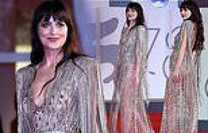 Venice Film Festival 2021: Dakota Johnson dazzles in a semi-sheer glitzy gown
