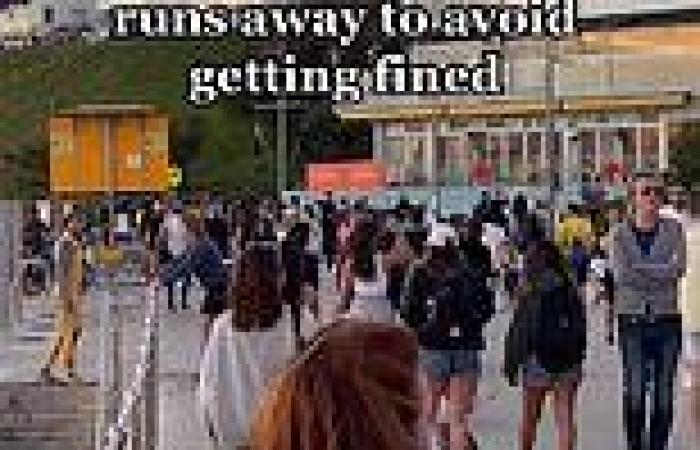 Extraordinary video shows massive crowd of people at Bondi Beach strolling away ...