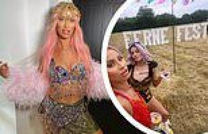 Ferne McCann wows in a beaded carnival co-ord as she celebrates her 30th ...