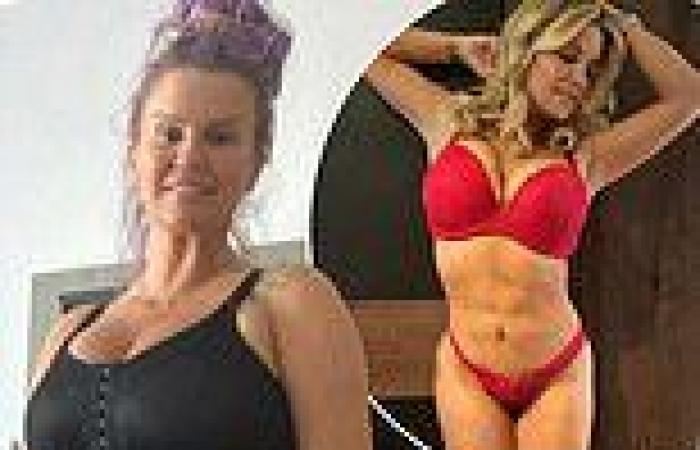 Kerry Katona debuts her new breasts after going under the knife for reduction ...
