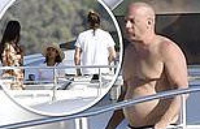 Shirtless Vin Diesel welcomes Zoe Saldana and her husband Marco Perego onto his ...