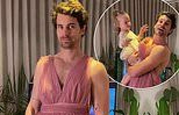 Bachelor star Matty Johnson dresses up as Cinderella to play princesses  with ...
