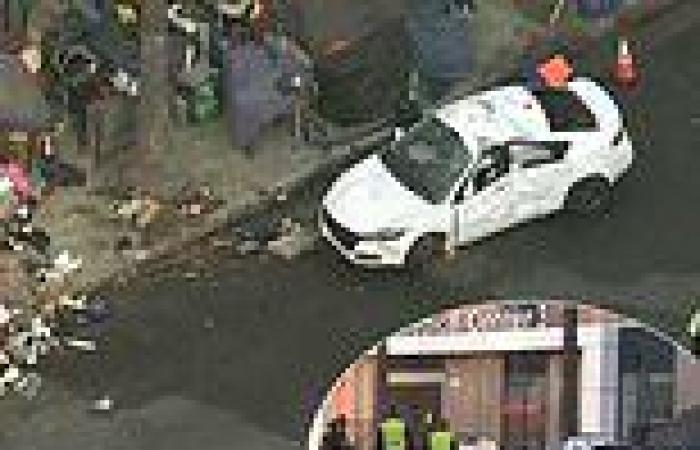 Four people are injured after car plows through homeless encampment in Los ...