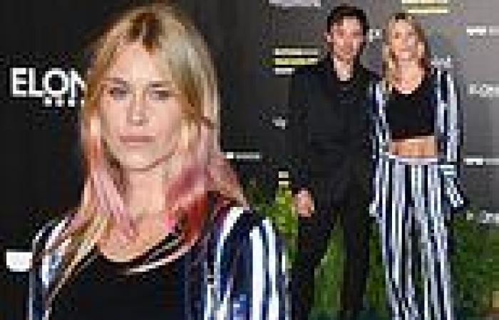 Lady Mary Charteris flashes abs in a crop top and co-ord three months after ...