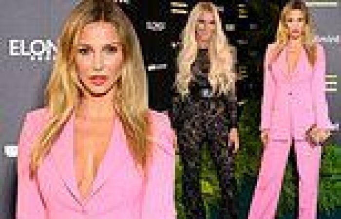 Made In Chelsea's Sophie Hermann turns heads in plunging pink suit
