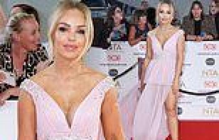 NTAs 2021: Katie Piper puts on a leggy display in a baby pink gown with daring ...