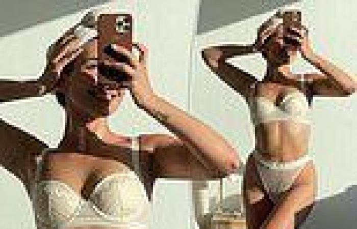 Bella Varelis strips down to nude lingerie - after admitting she feels ...