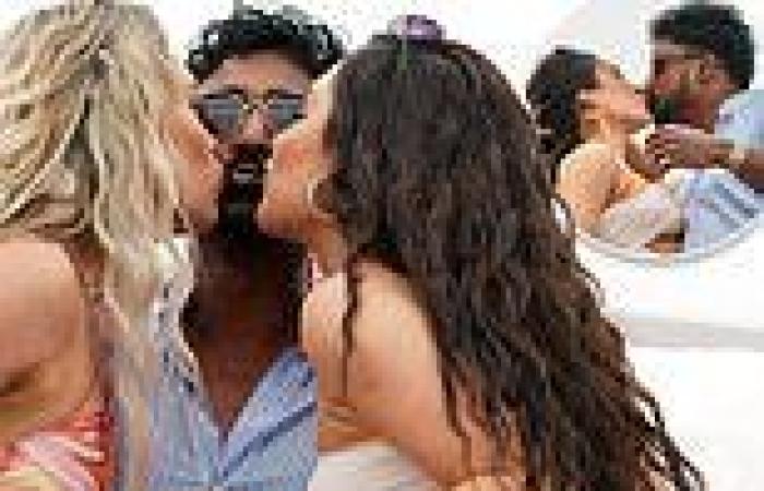 BIP's Niranga Amarasinghe shares three-way kiss with Bachelor rejects at yacht ...