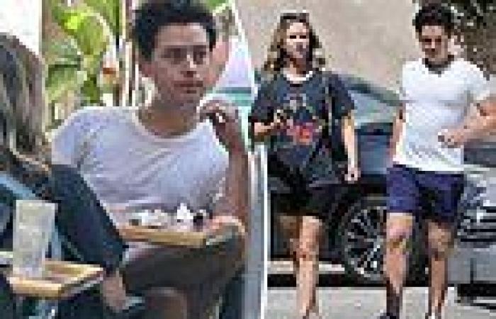 Cole Sprouse and model girlfriend Ari Fournier grab breakfast in Studio City
