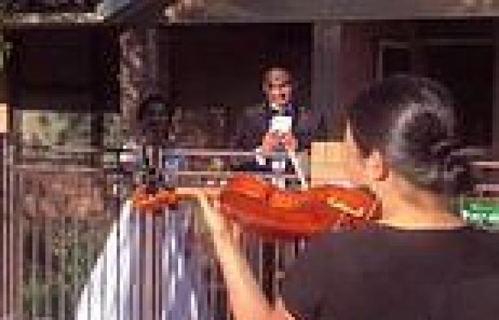 Musician surprises her neighbours having a five-person wedding during Sydney's ...
