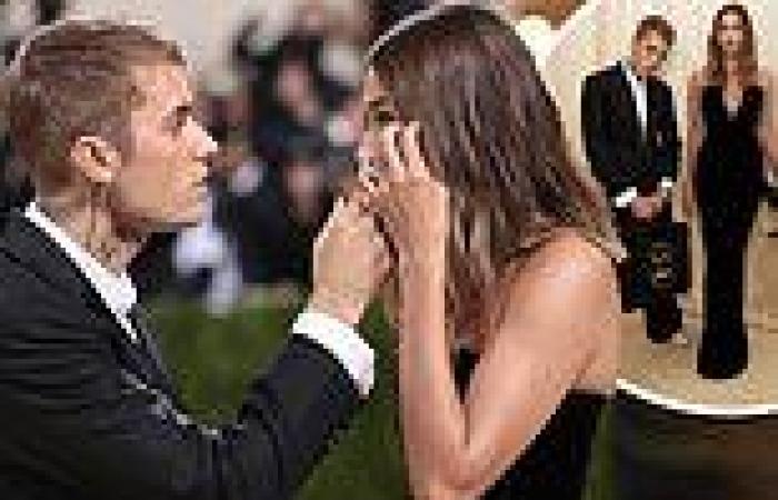 Justin Bieber proves to be a doting husband as he helps wife Hailey at the Met ...