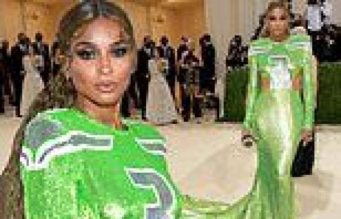 Ciara pays homage to husband Russell Wilson with football-themed gown at Met ...
