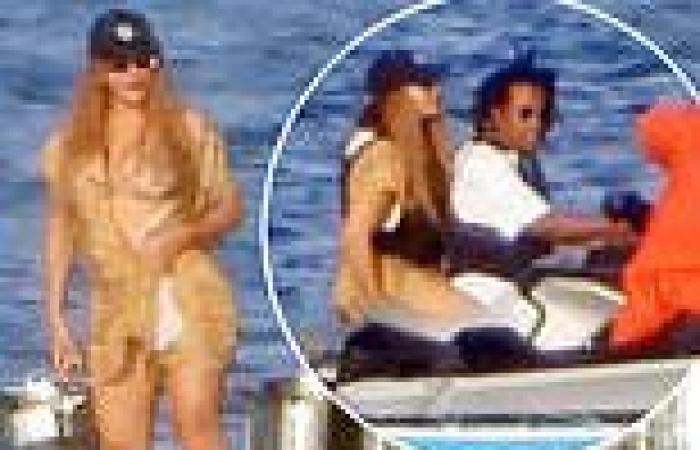 Beyoncé shows off her curves as she takes a jet-ski ride with Jay-Z during ...